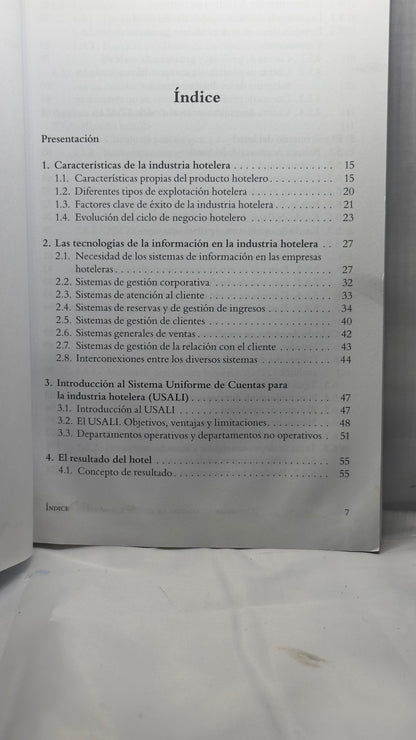 Contabilidad, control de gestión y finanzas de hoteles